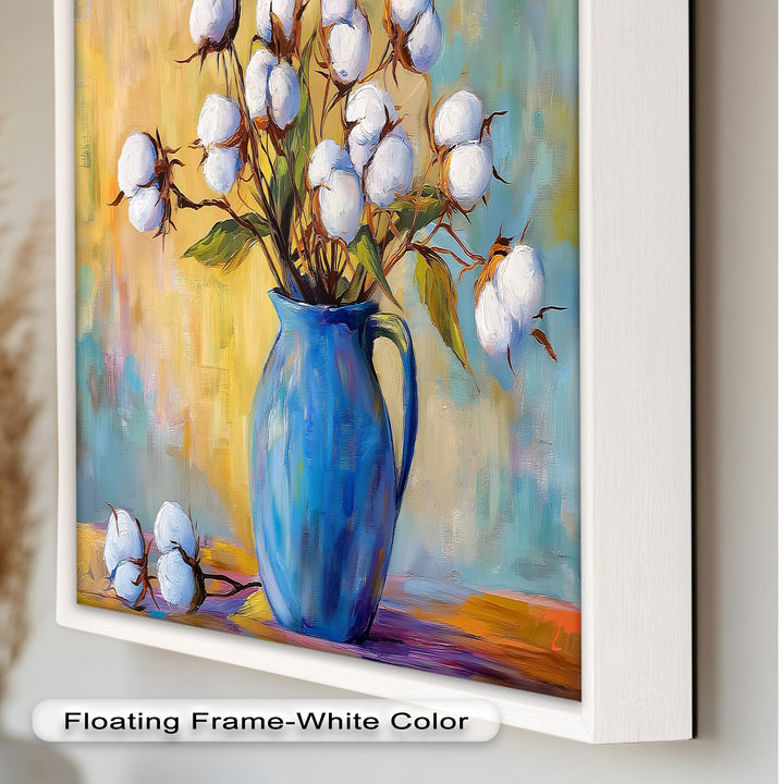 Blue Vase – Floral Oil Painting