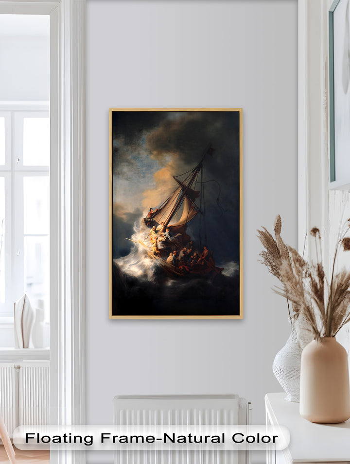 Sturm der Erlösung – Barocke Seelandschaft mit Jüngern Historisches Ölgemälde