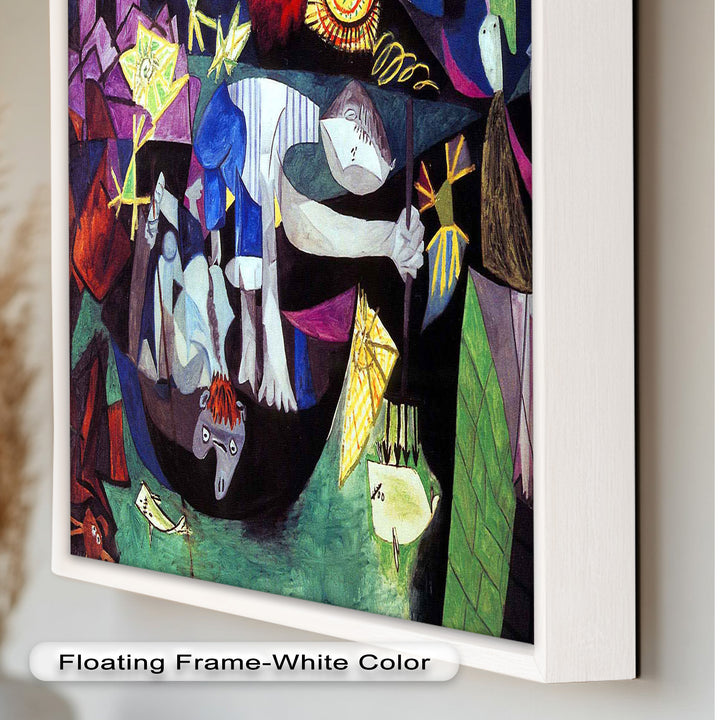 Night of the Spirals – Symbolic Surrealist Picasso Oil Painting
