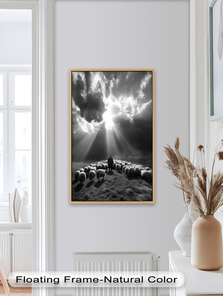 Das Licht des Hirten – Christliches Ölgemälde