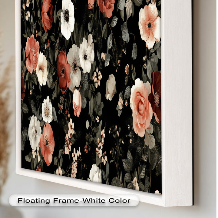 Vintage Garden Blooms Wall Art – Floral Oil Painting