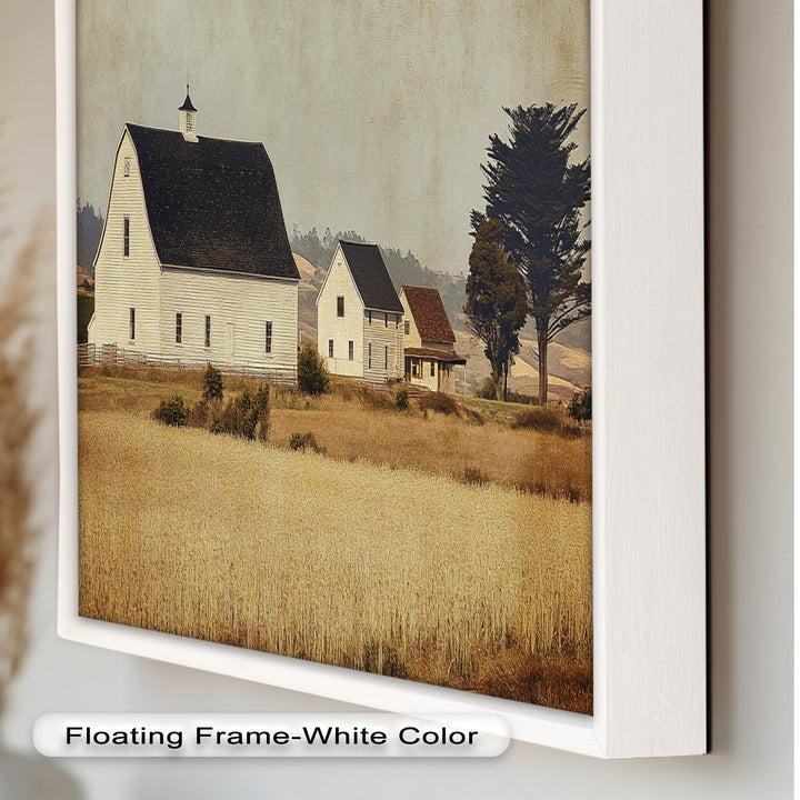 Farmhouse Landscape – Vintage Country Barn Oil Paintings