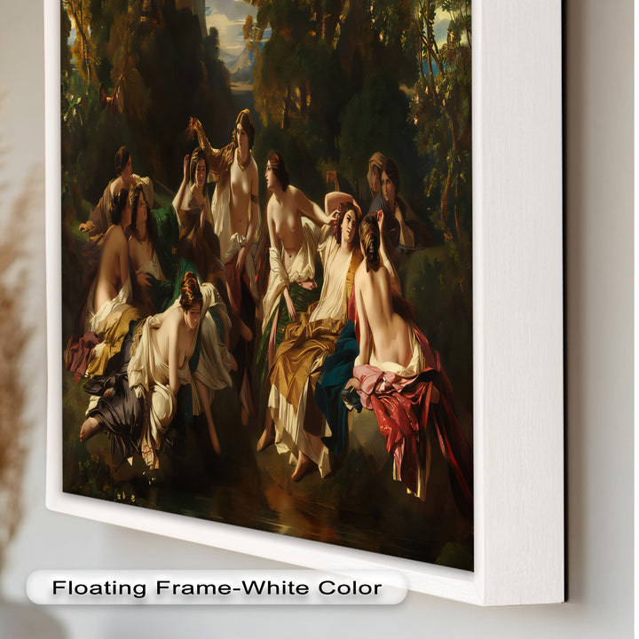 Twilight Reverie – Neoclassical Gathering of Maidens Oil Painting