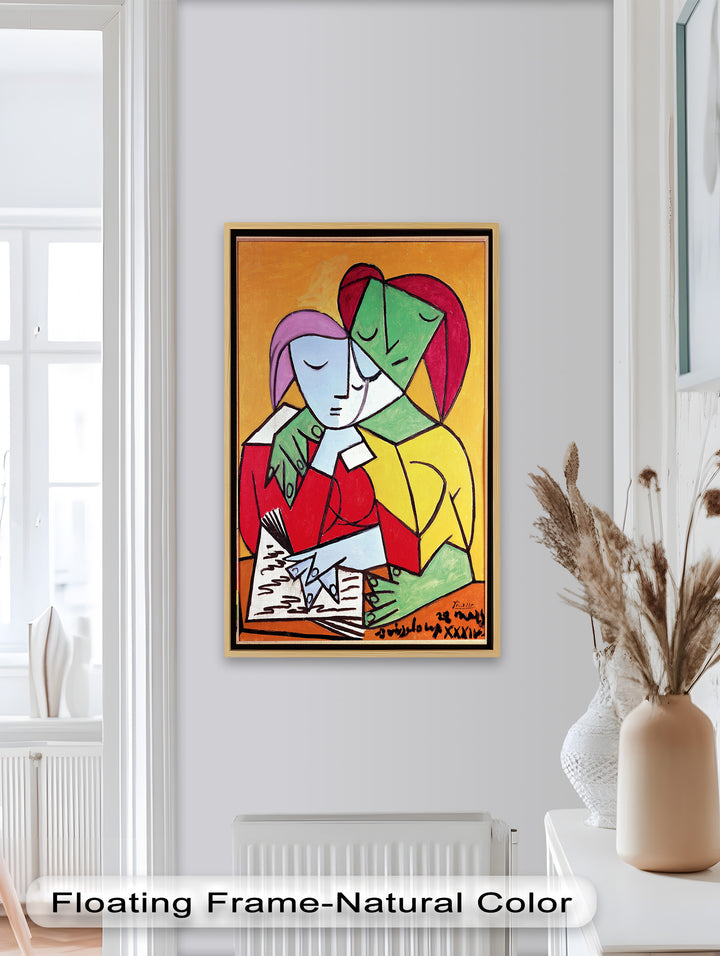 Harmony in Study – Embrace of Minds Picasso Oil Painting