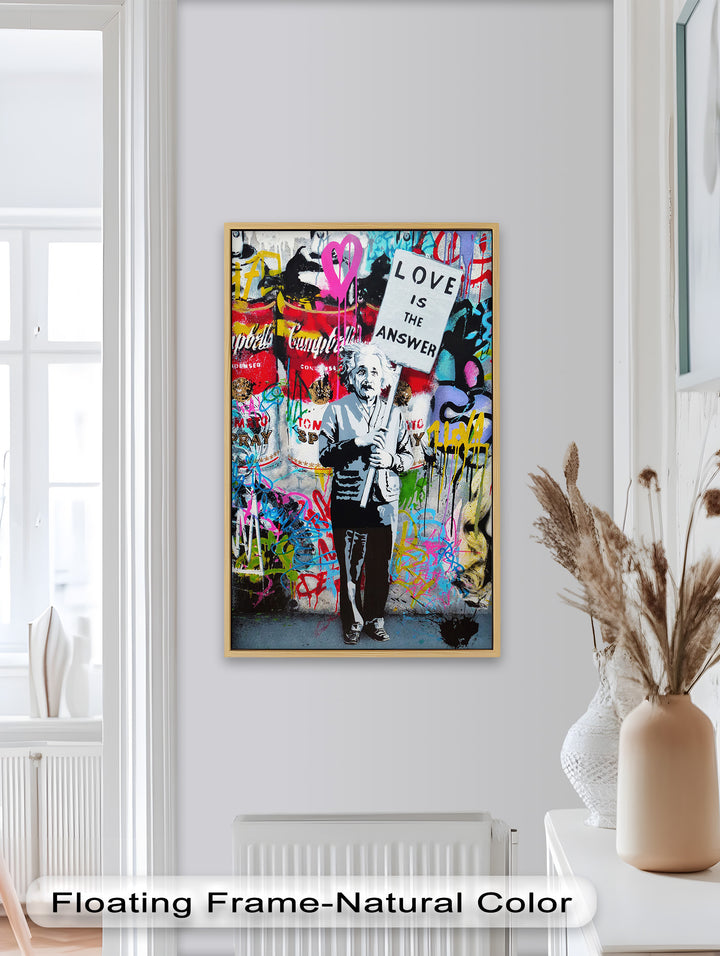 Einstein’s Protest – Banksy Oil Painting