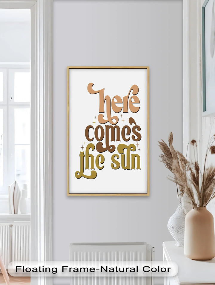 Here Comes the Sun – Positive Vibes Oil Painting - MyPhotoStation