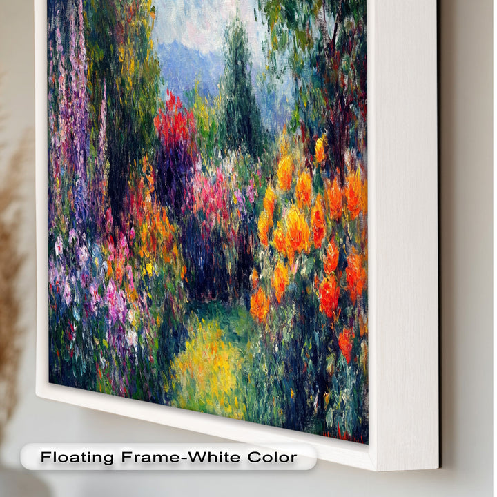 Sunlit Garden in Full Bloom – Impressionist Floral Oil Painting