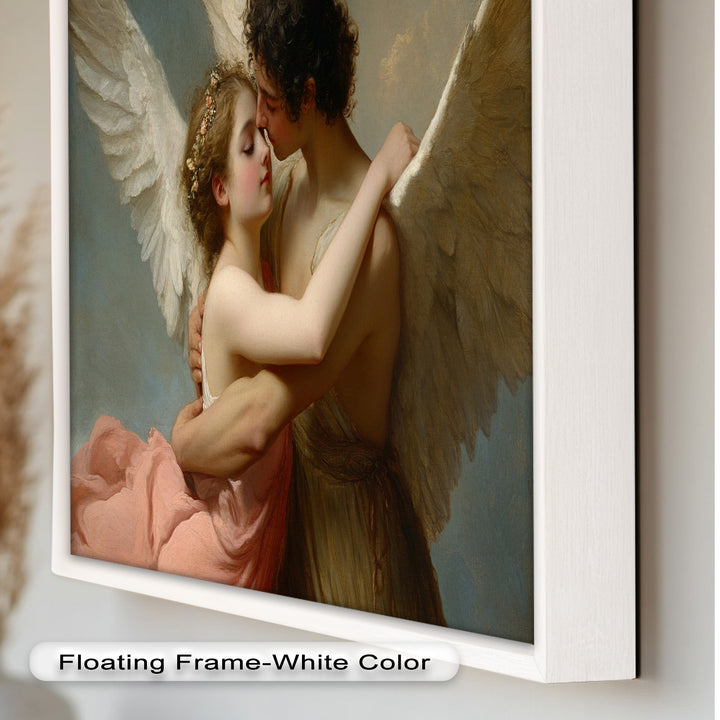 Heavenly Embrace – Cupid and Psyche Renaissance Love Oil Painting