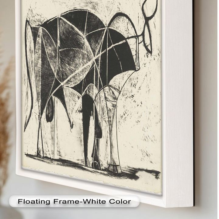 The Bull by Pablo Picasso – Minimal Abstract Oil Painting