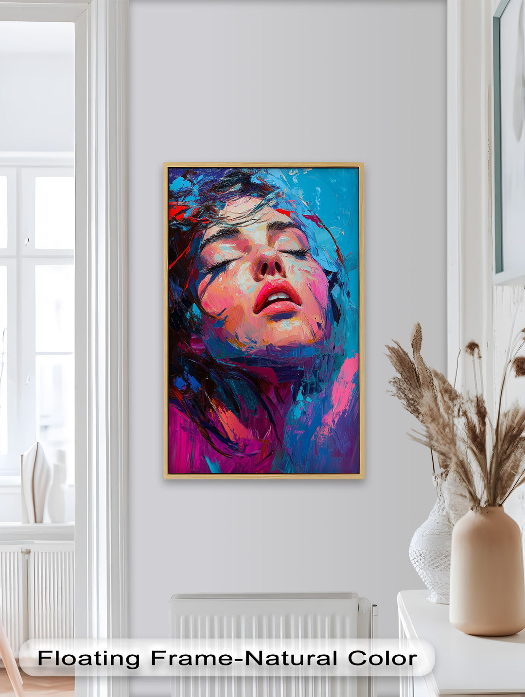 Ecstasy in Color – Vibrant Expressionist Portrait Oil Painting
