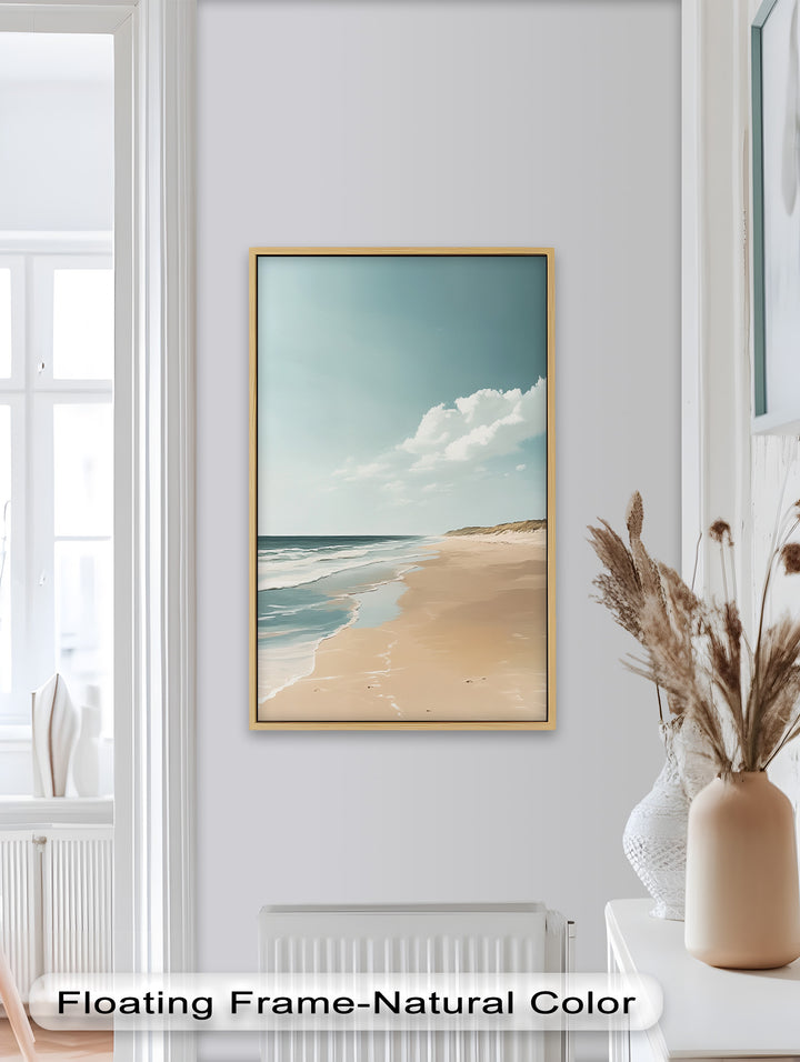 Endless Shoreline – Serene Seascape Oil Painting
