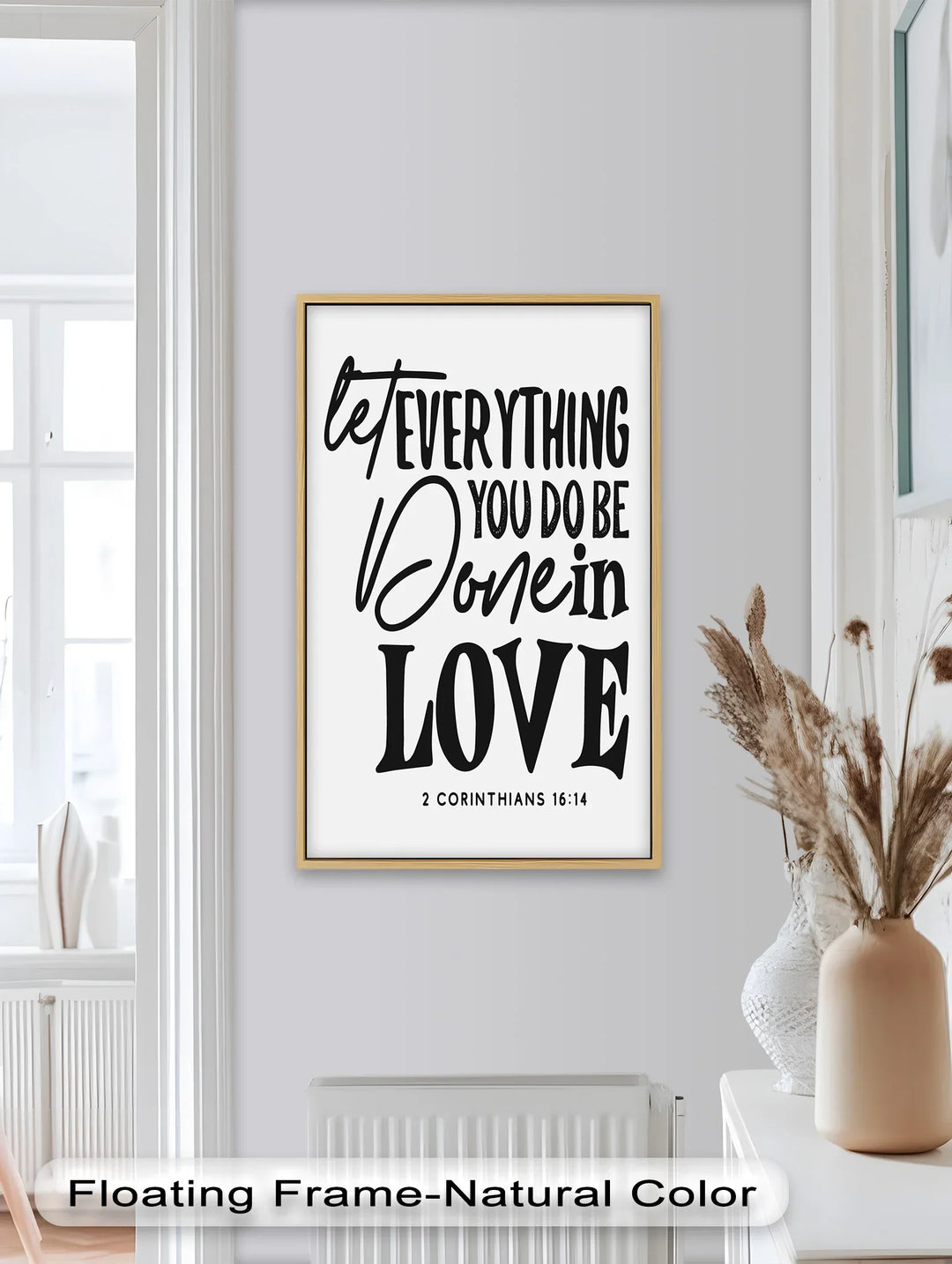 Let Everything Be Done in Love – Scripture Oil Painting - MyPhotoStation