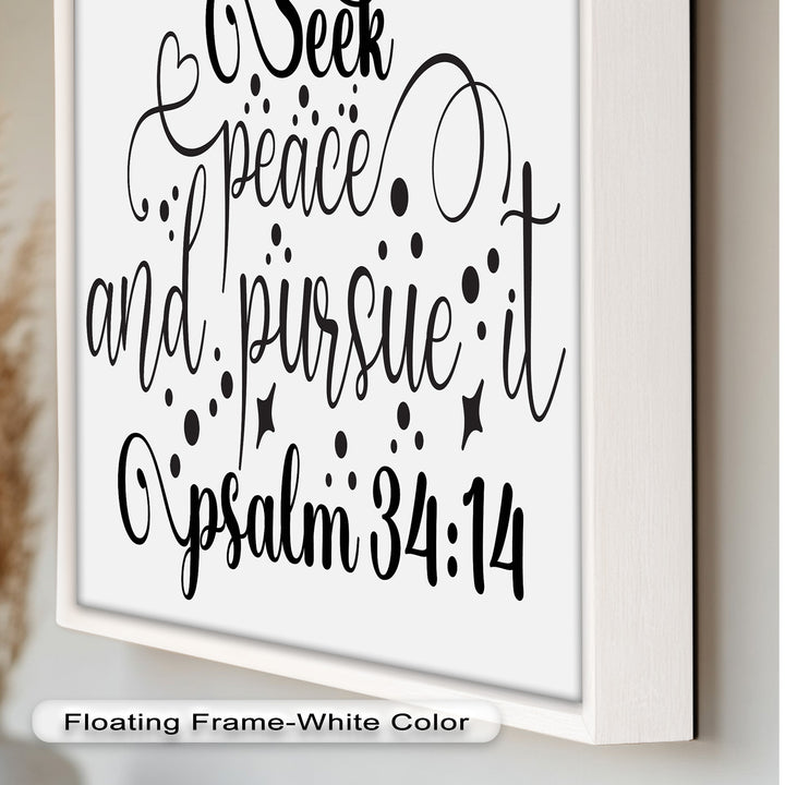 Seek Peace and Pursue It – Psalm 34:14 Bible Oil Paintings