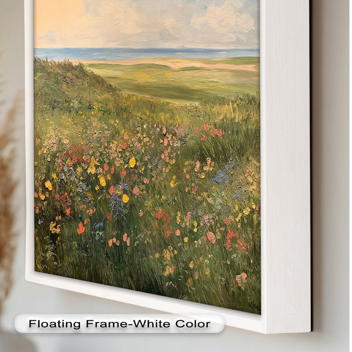 Seaside Meadow View – Landscape Oil Painting
