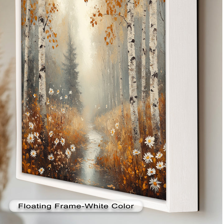 Golden Fall Leaves – Serene Autumn Oil Painting