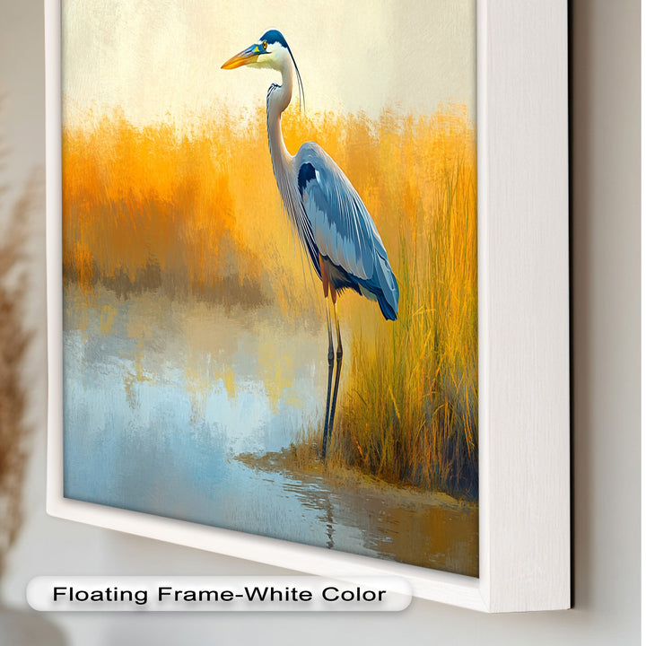Blue Heron by Autumn Marsh – Animal Oil Painting
