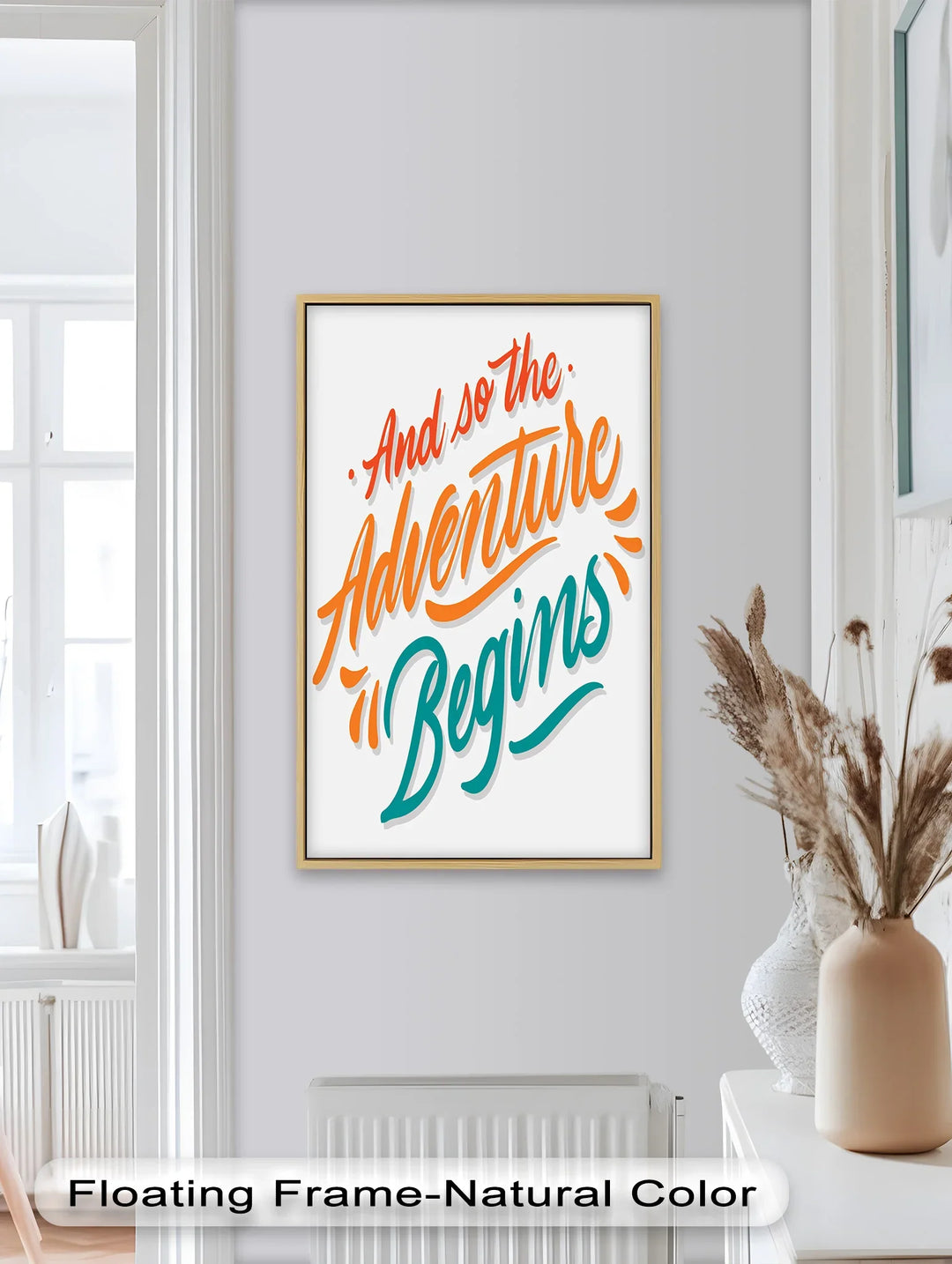 And So the Adventure Begins – Colorful Motivational Oil Painting - MyPhotoStation