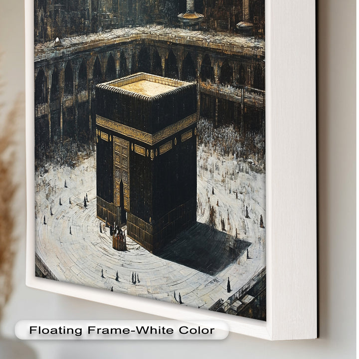 Kaaba Sacred Site Wall Art – Religious Oil Painting