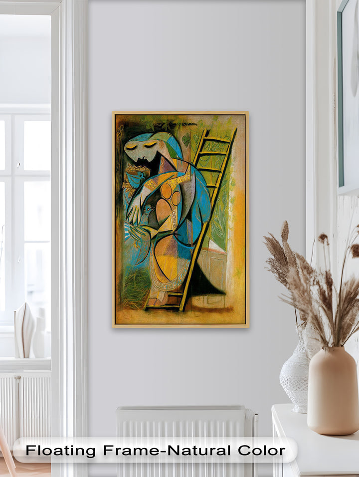 The Nesting Spirit – Cubist Mother and Bird Picasso Oil Painting
