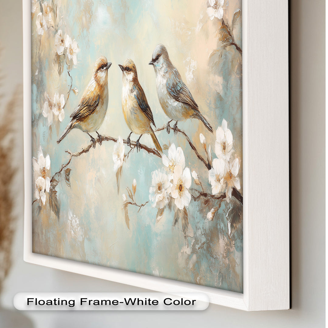 Springtime Songbirds – Animal Oil Painting
