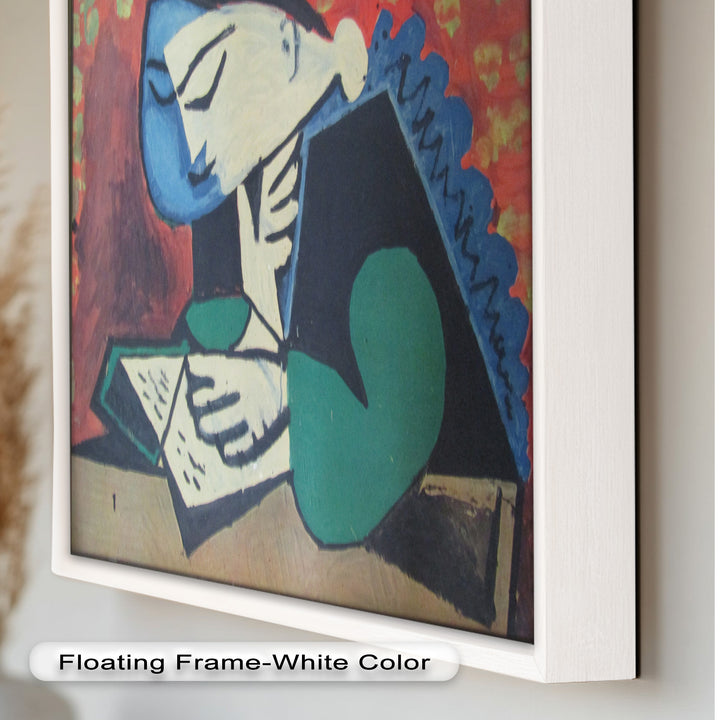 The Reader – Cubist Portrait of Quiet Focus Picasso Oil Painting