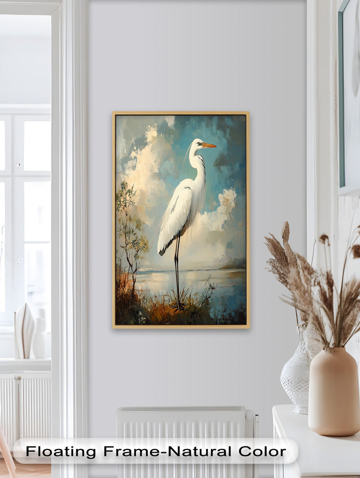 Grace of the Marshlands – Animal Oil Painting