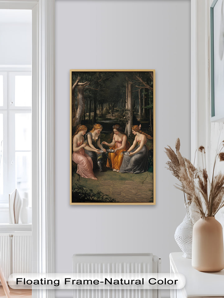 Forest Nymphs at the Spring – Mythical Gathering Oil Painting