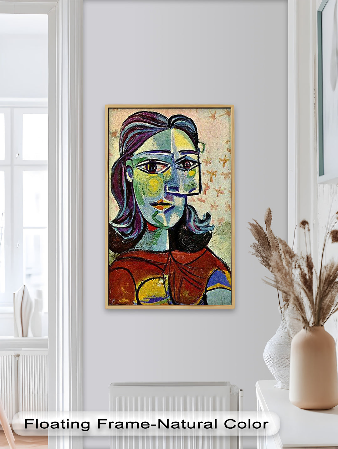 Fragmentierter Blick – Farbenfrohes Frauenporträt in Picassos Ölgemälde