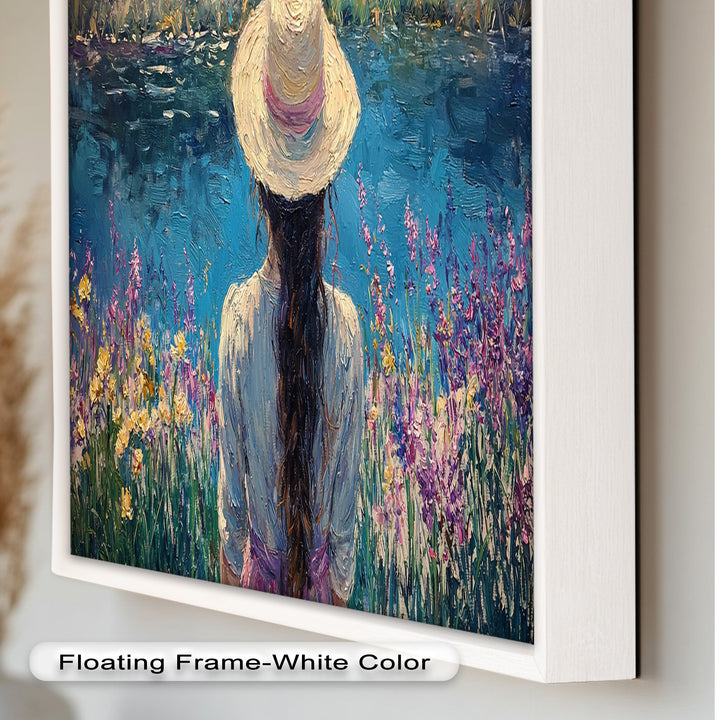 Girl by the Water – Impressionist Oil Painting