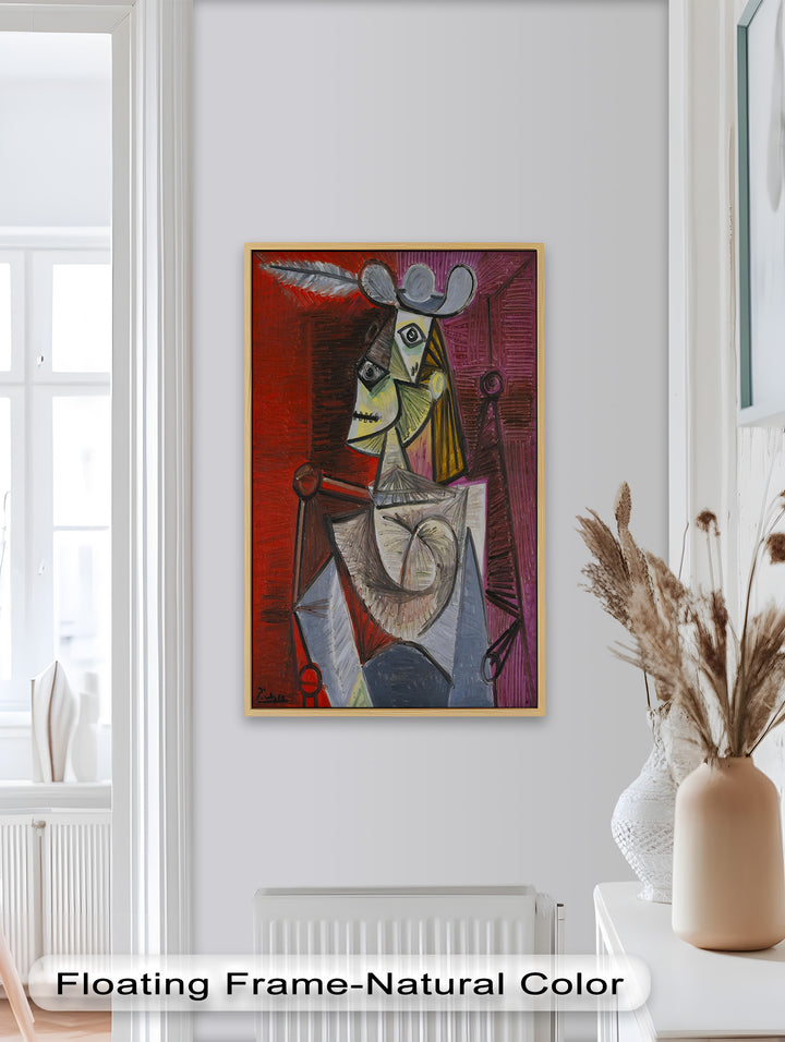 Knight of Angled Dreams – Picasso Cubist Oil Painting