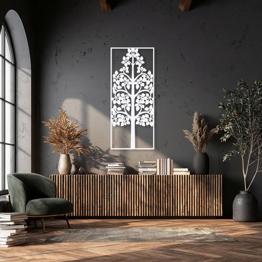 Tree of Life Frame – Elegant Botanical Metal Wall Art
