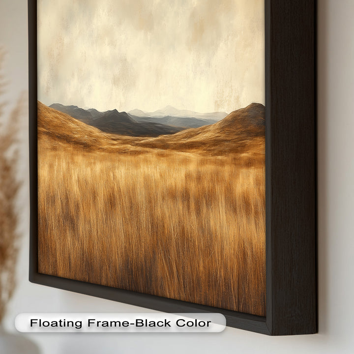 Golden Prairie Horizon – Landschaftsölgemälde