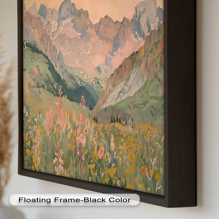 Wildflower Mountain – Serene Landscape Oil Painting