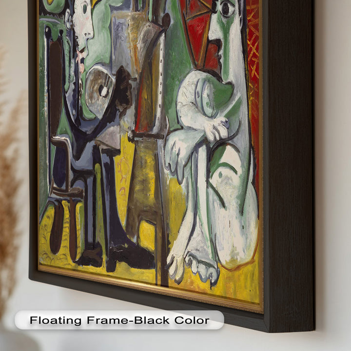 Der Maler und seine Muse – Ausdrucksstarke Atelierszene Picasso Ölgemälde
