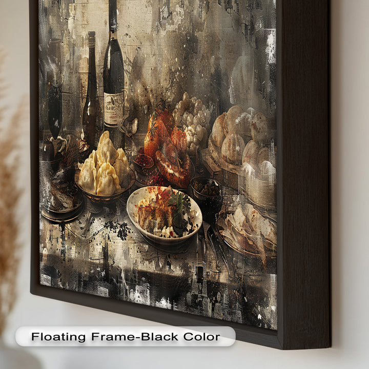 Rustic Feast – Vintage Culinary Still Life Food Painting