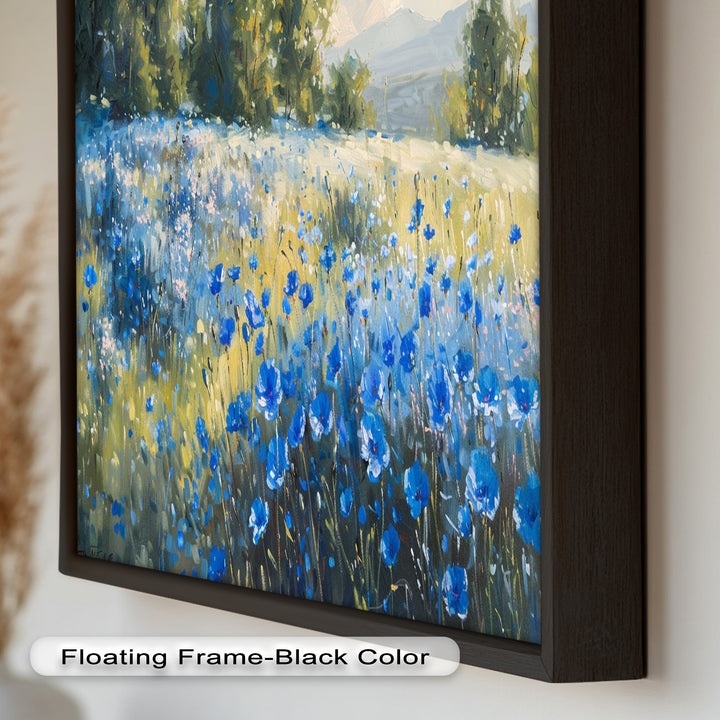 Nature's Harmony: Sea & Bloom – Captivating Oil Painting