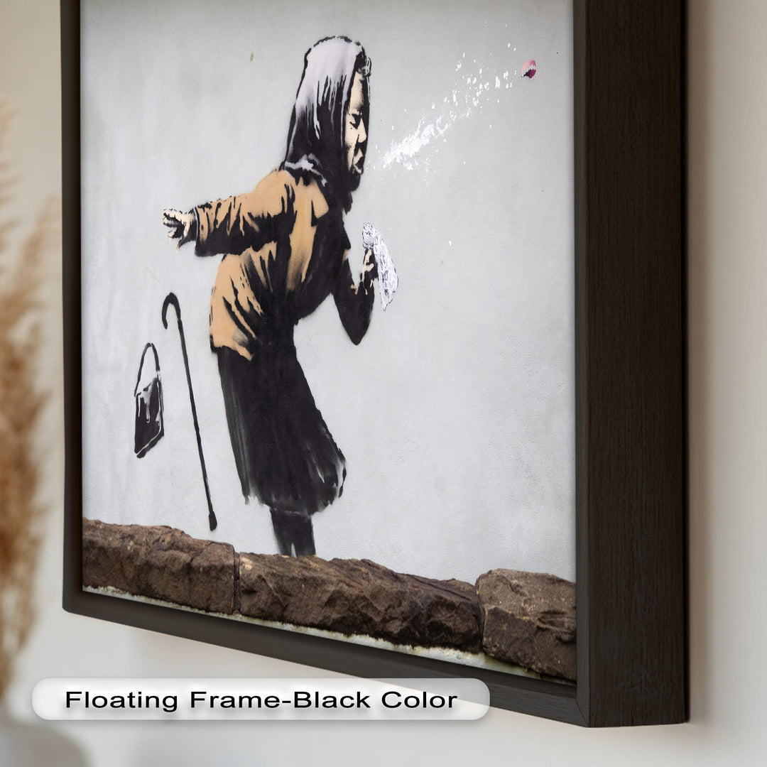 The Power of a Sneeze – Banksy Oil Painting