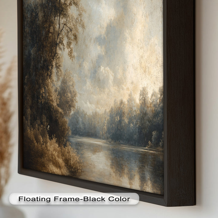 Forest Lake Wall Art – Nature Oil Painting