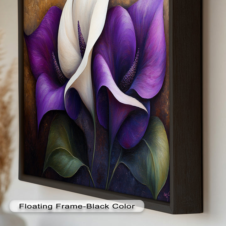 Purple Tulips – Luxurious Floral Oil Painting
