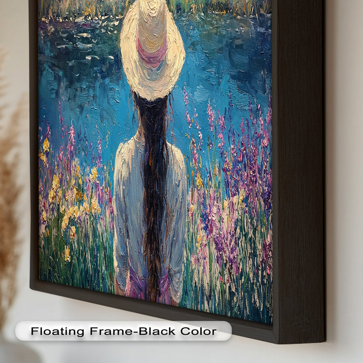 Girl by the Water – Impressionist Oil Painting
