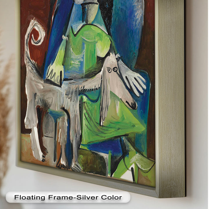 Woman with Afghan Hound – Picasso Oil Painting