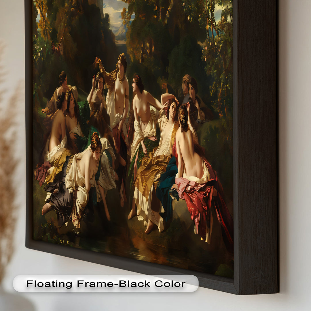 Twilight Reverie – Neoclassical Gathering of Maidens Oil Painting