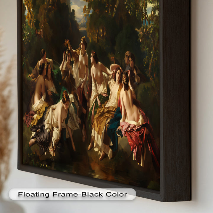 Twilight Reverie – Neoclassical Gathering of Maidens Oil Painting