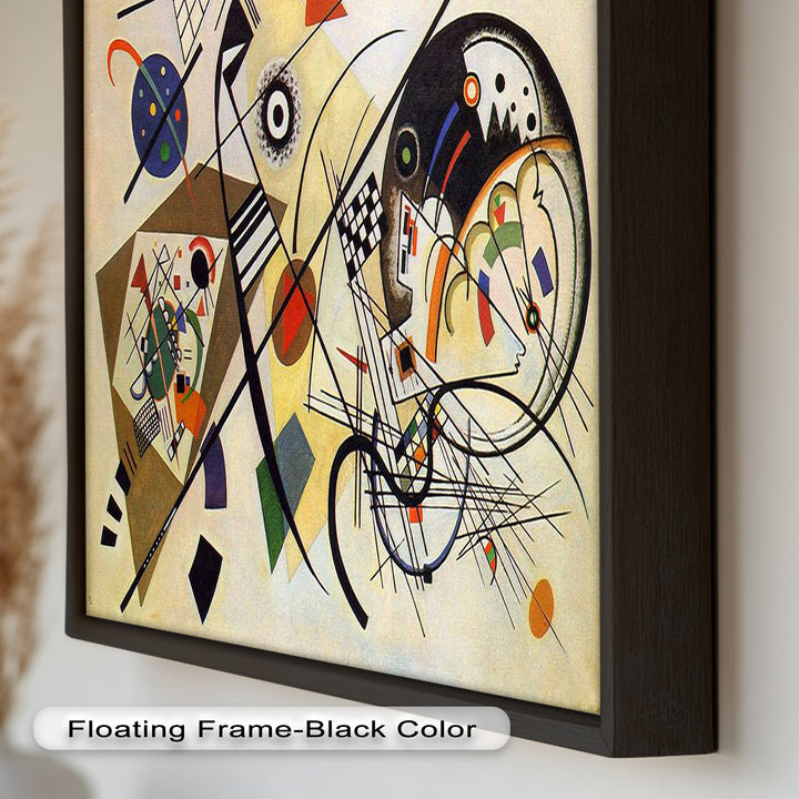 Kandinsky Komposition VIII – Abstraktes geometrisches Ölgemälde