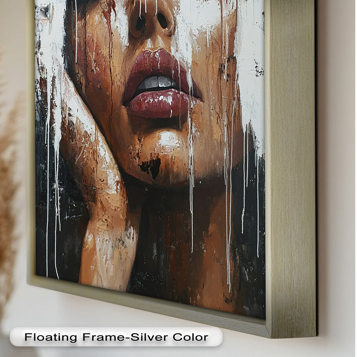 Dripping Silence – Modern Expressionist Abstract Oil Painting