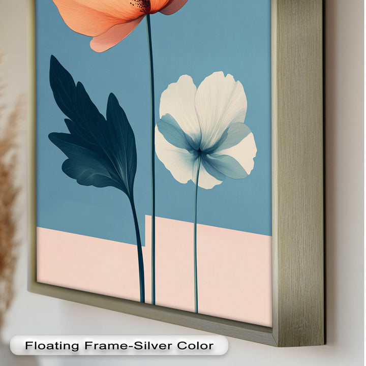 Serene Bloom – Boho Floral Oil Painting