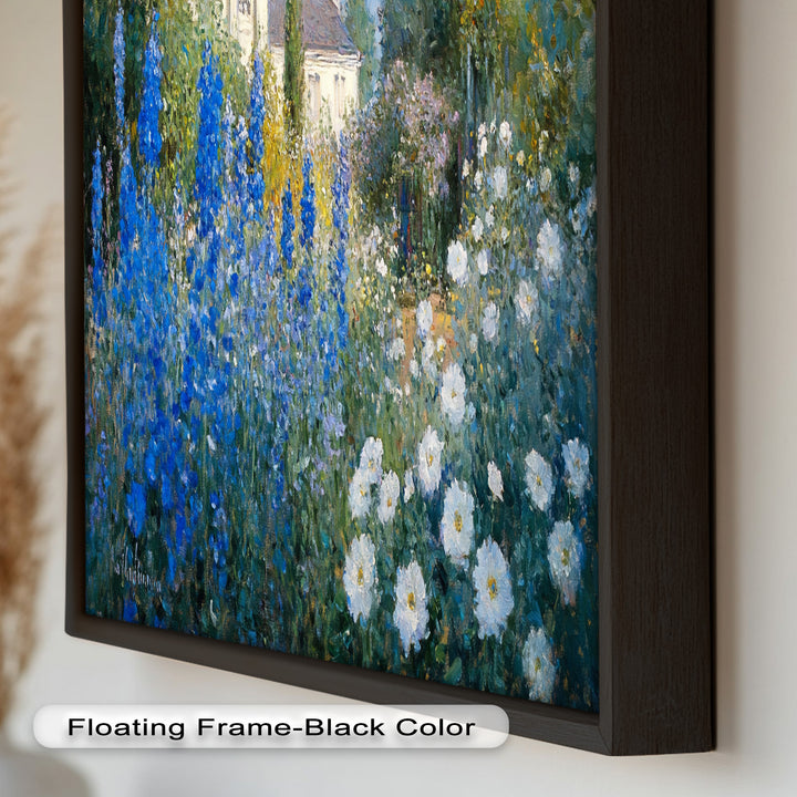 Blue Delphinium - Impressionist Oil Painting