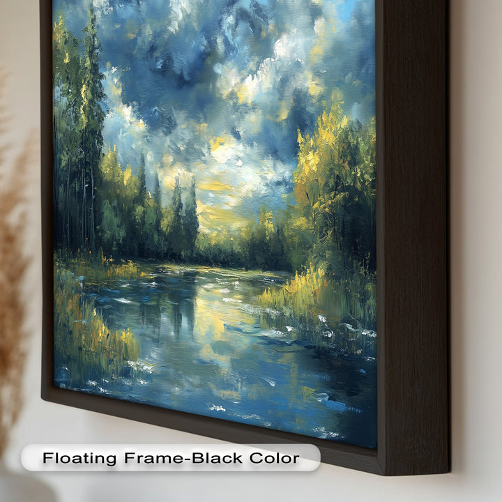 Forest River – Nature Oil Painting