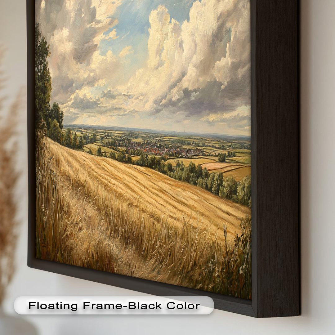 Golden Harvest View – Landscape Oil Paintings