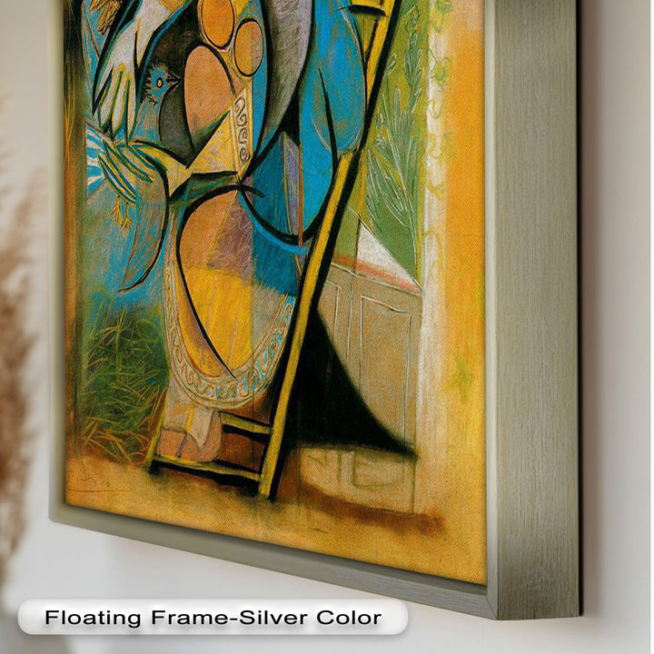 The Nesting Spirit – Cubist Mother and Bird Picasso Oil Painting